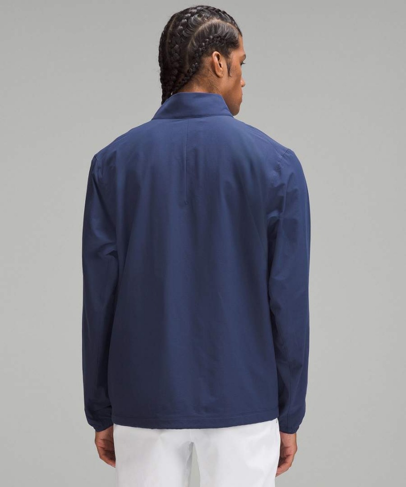 Lululemon Golf Half-Zip Vindjacka Herr Marinblå Sverige | IODSTA160