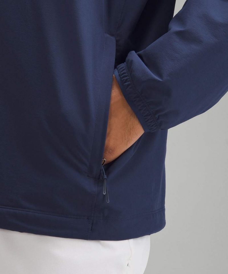 Lululemon Golf Half-Zip Vindjacka Herr Marinblå Sverige | IODSTA160