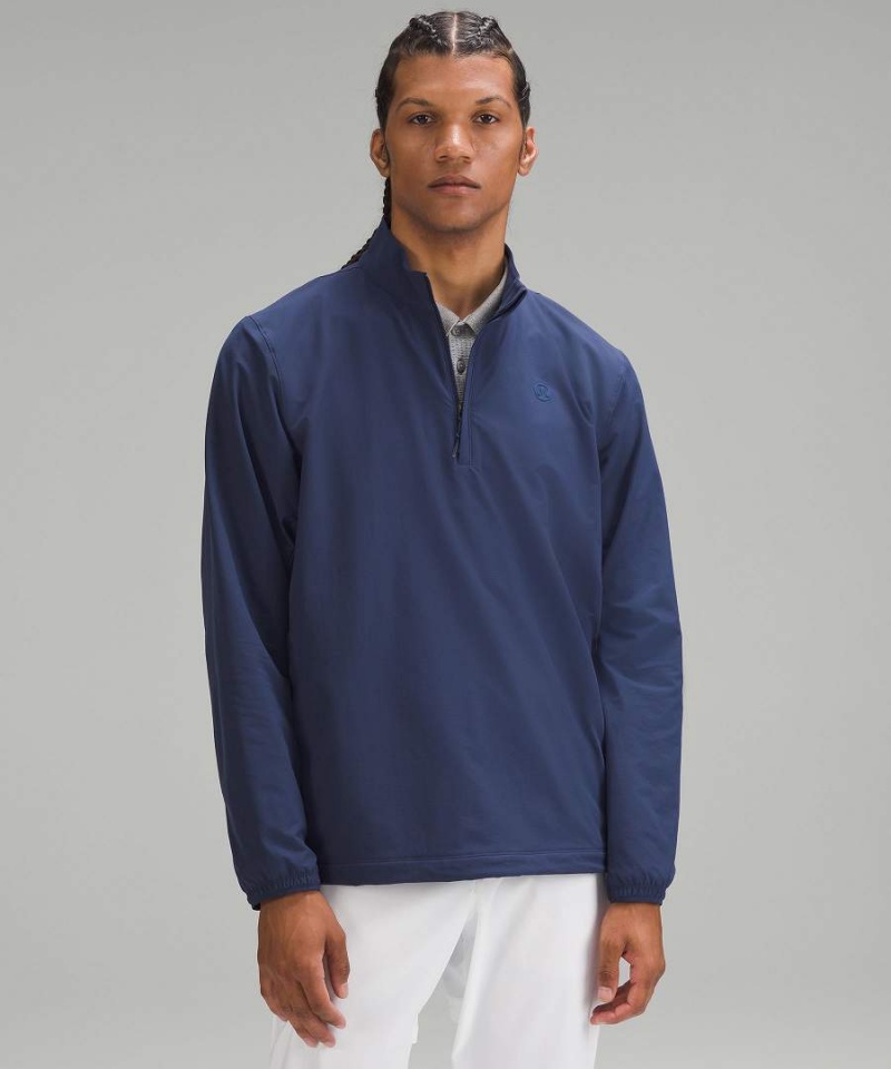 Lululemon Golf Half-Zip Vindjacka Herr Marinblå Sverige | IODSTA160