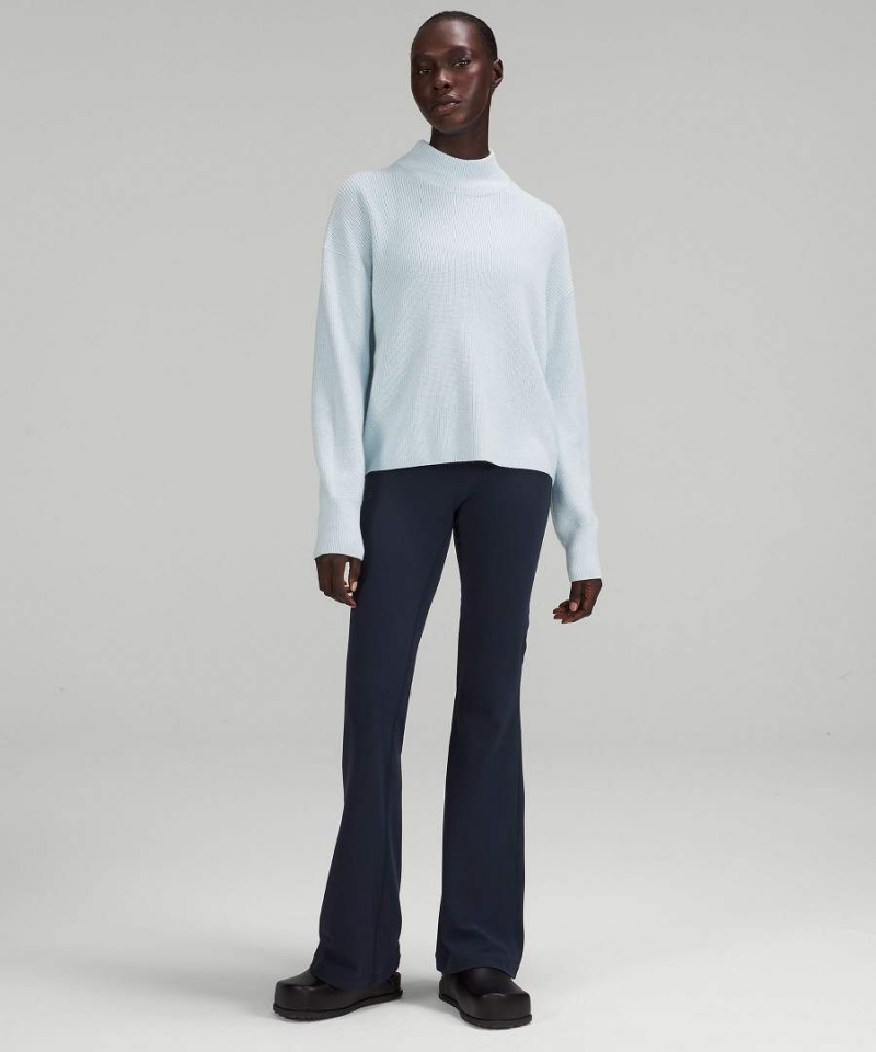 Lululemon Groove Super-High-Rise Flared Nulu Regular Tights Dam Marinblå Sverige | UBDJIG625
