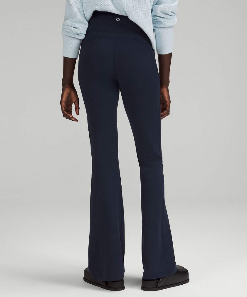 Lululemon Groove Super-High-Rise Flared Nulu Regular Tights Dam Marinblå Sverige | UBDJIG625
