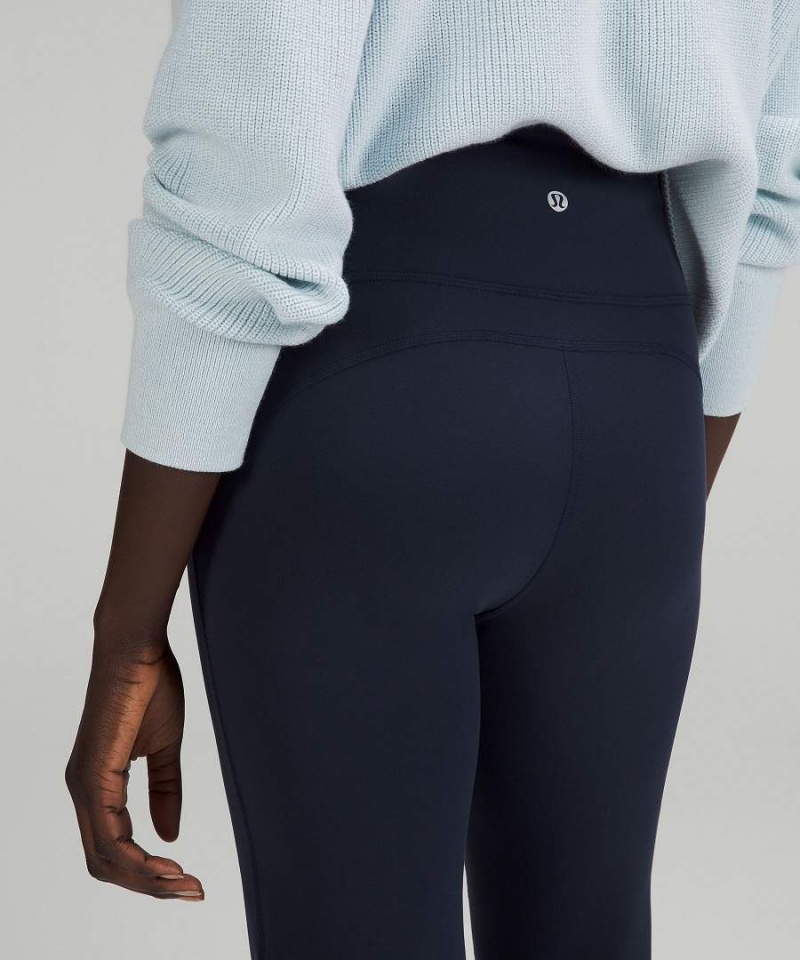 Lululemon Groove Super-High-Rise Flared Nulu Regular Tights Dam Marinblå Sverige | UBDJIG625
