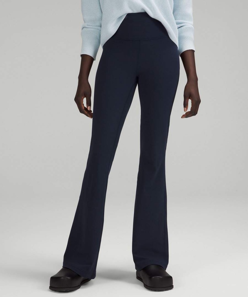 Lululemon Groove Super-High-Rise Flared Nulu Regular Tights Dam Marinblå Sverige | UBDJIG625