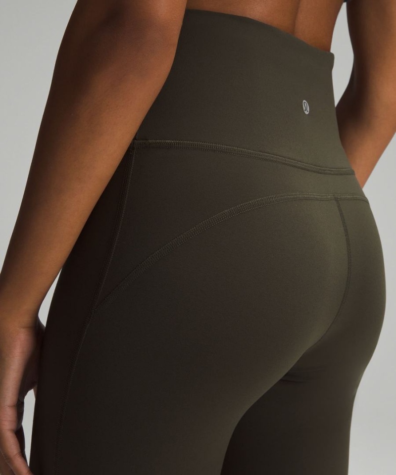 Lululemon Groove Super-High-Rise Flared Nulu Regular Tights Dam Mörkolivgröna Sverige | OQJMYD748