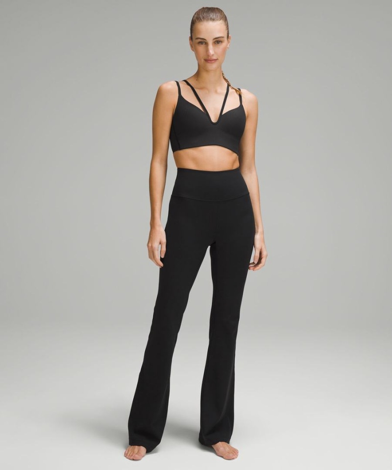 Lululemon Groove Super-High-Rise Flared Nulu Regular Tights Dam Svarta Sverige | JZUWKM581