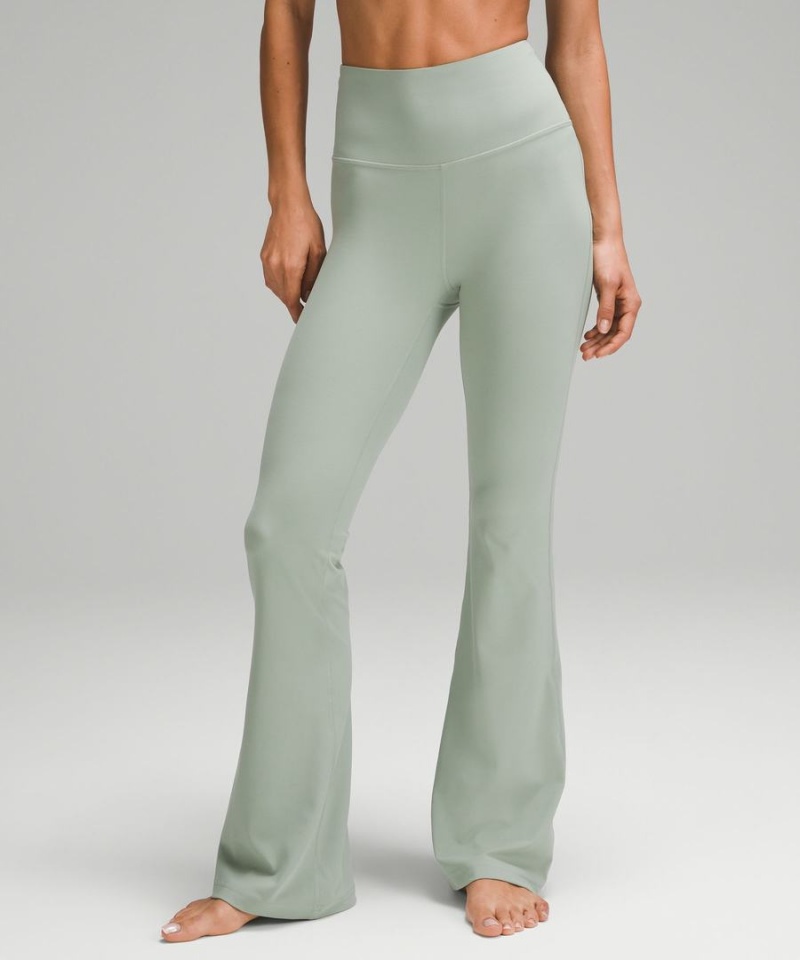 Lululemon Groove Super-High-Rise Flared Nulu Regular Tights Dam Ljusgröna Sverige | DZAUKS357