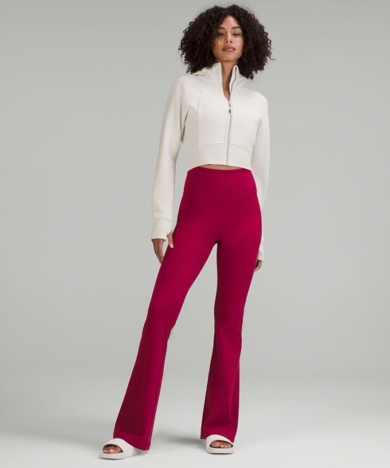 Lululemon Groove Super-High-Rise Flared Nulu Regular Tights Dam Vinröda Sverige | UVMLFX324