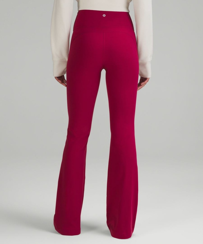 Lululemon Groove Super-High-Rise Flared Nulu Regular Tights Dam Vinröda Sverige | UVMLFX324