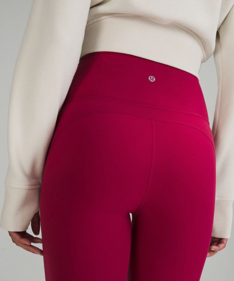 Lululemon Groove Super-High-Rise Flared Nulu Regular Tights Dam Vinröda Sverige | UVMLFX324