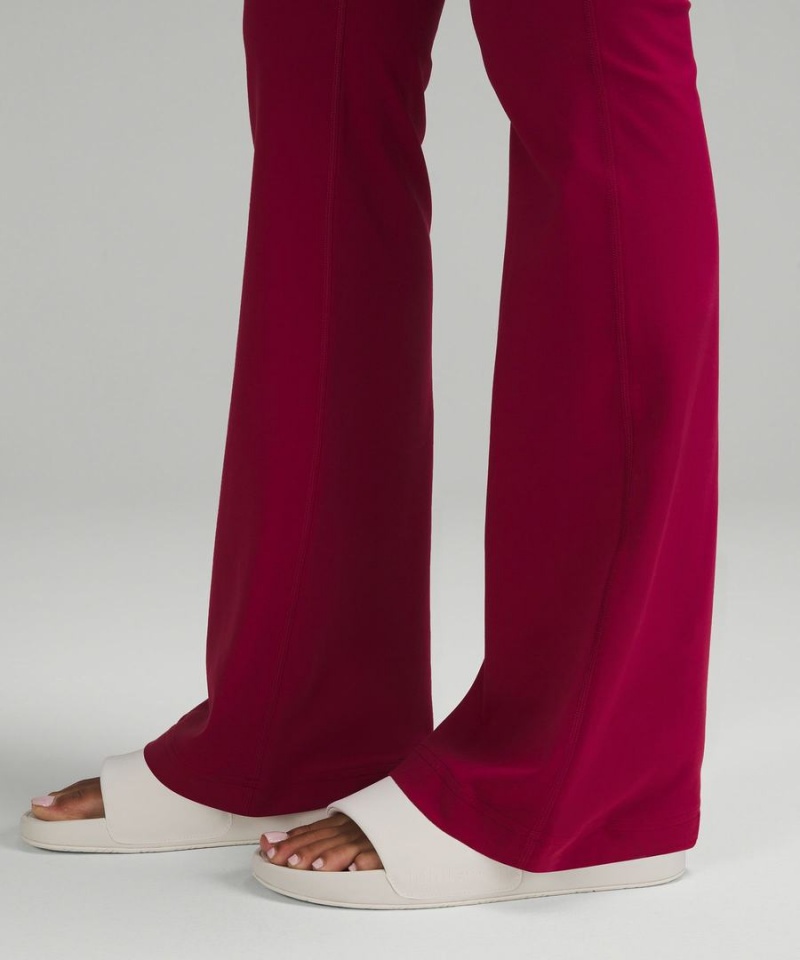 Lululemon Groove Super-High-Rise Flared Nulu Regular Tights Dam Vinröda Sverige | UVMLFX324