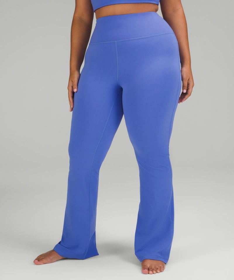 Lululemon Groove Super-High-Rise Flared Nulu Regular Tights Dam Indigo Sverige | TJAEOW978