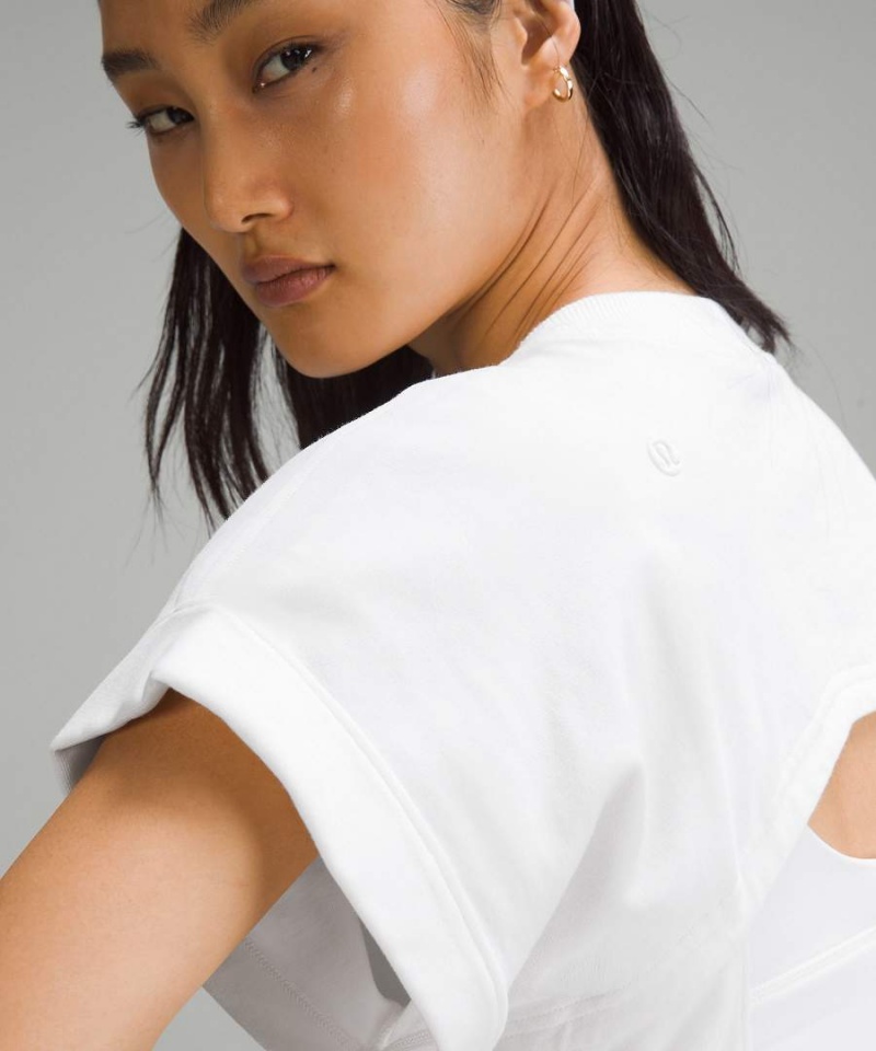 Lululemon Heavyweight Bomull Bodysuit T-shirt Dam Vita Sverige | WOUBLF167