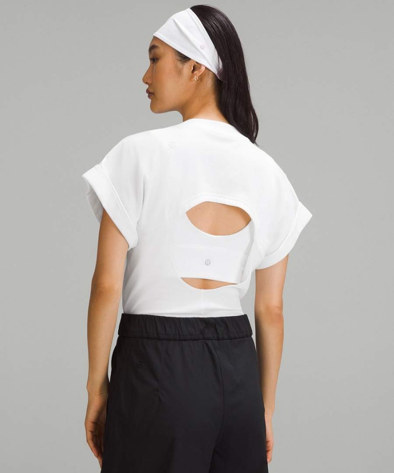 Lululemon Heavyweight Bomull Bodysuit T-shirt Dam Vita Sverige | WOUBLF167