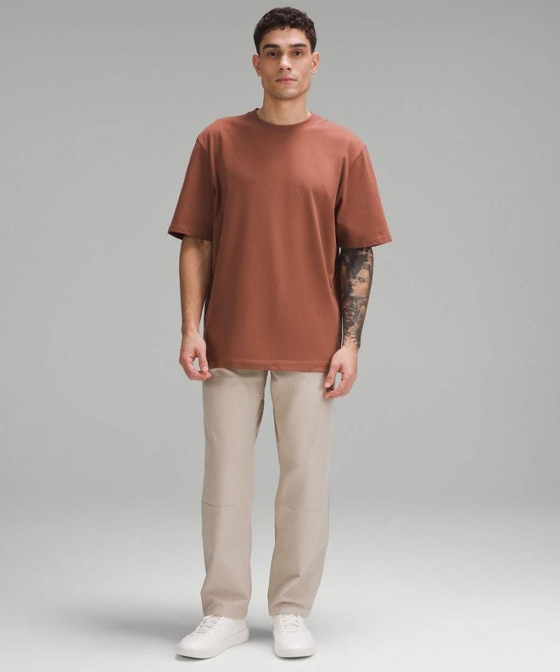 Lululemon Heavyweight Bomull Jersey T-shirt Herr Koppar Sverige | FXJUBA105