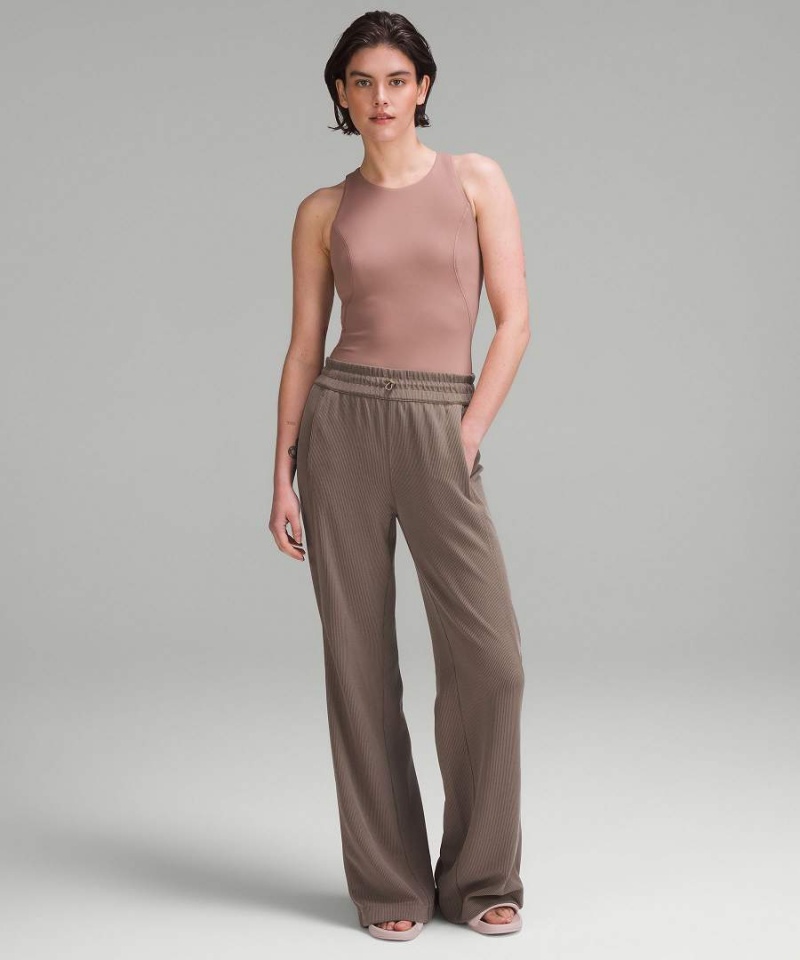 Lululemon High-Neck Tight-Fit Shelf Bodysuit Body Dam Rosa Sverige | WCIYKE921