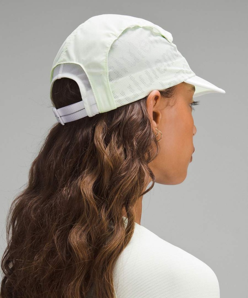 Lululemon High Ventilation Löpar Hatt Dam Gröna Vita Sverige | GTAOPJ634