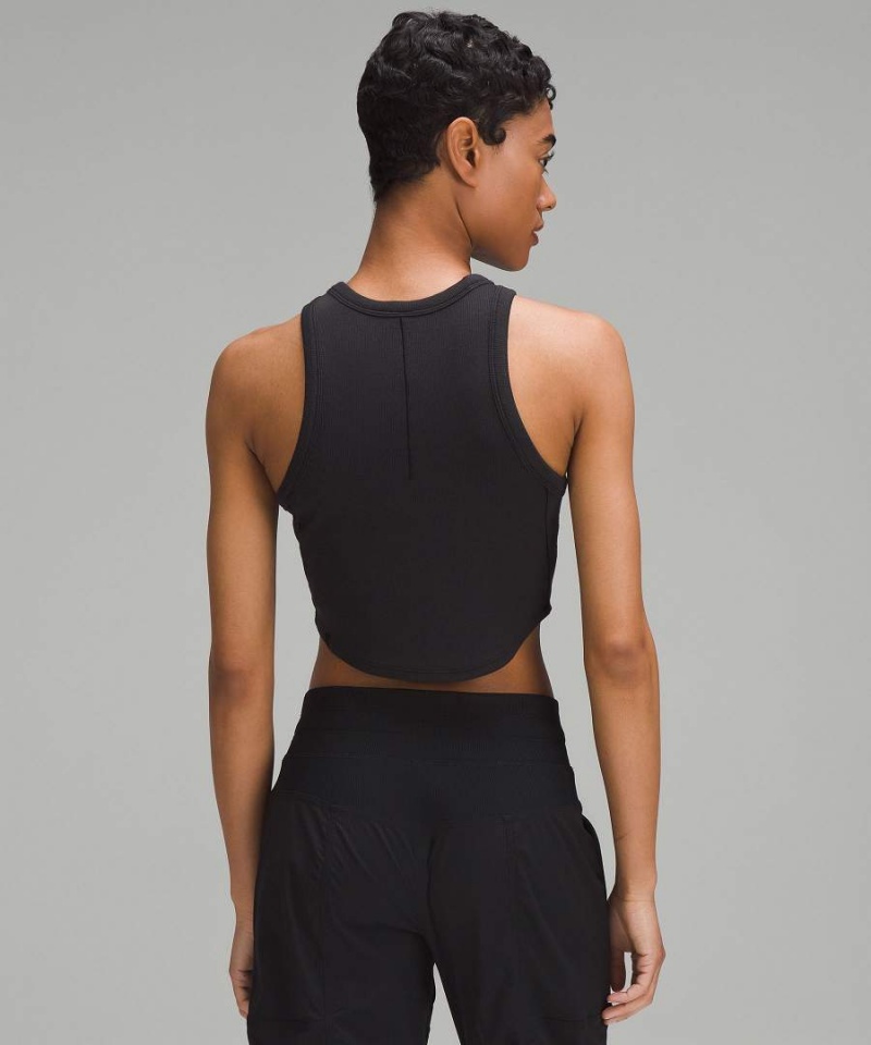 Lululemon Hold Tight Cropped Linne Dam Svarta Sverige | HZOXEG127