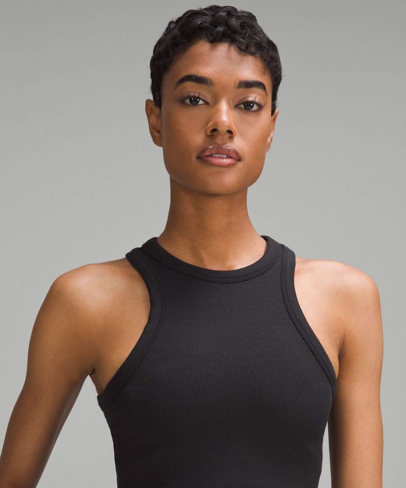 Lululemon Hold Tight Cropped Linne Dam Svarta Sverige | HZOXEG127