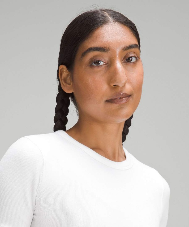 Lululemon Hold Tight Cropped T-shirt Dam Vita Sverige | RYZPNX139