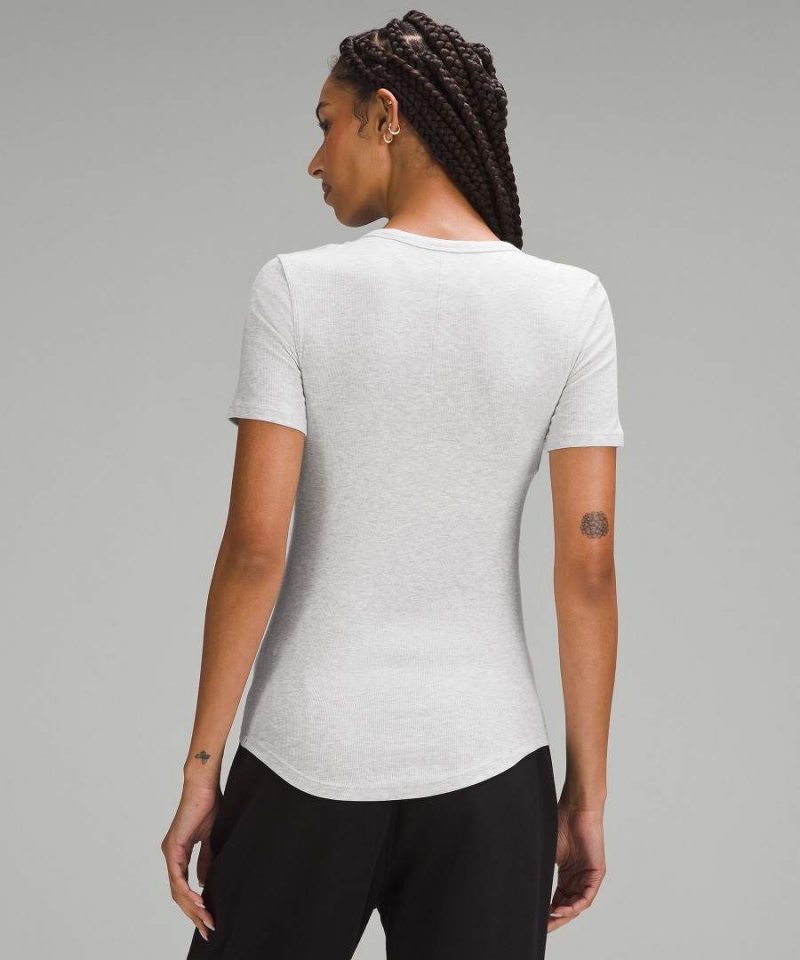 Lululemon Hold Tight Korta-Sleeve T-shirt Dam Ljusgrå Sverige | IYZRFB316