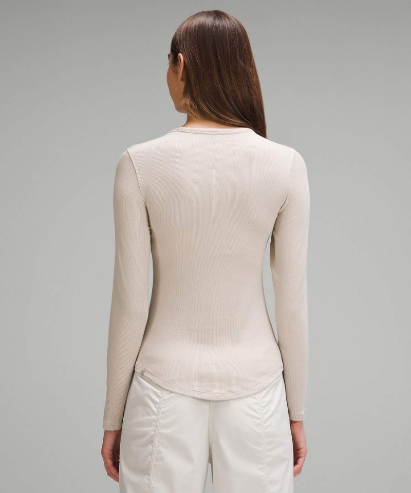 Lululemon Hold Tight Långärmad Tröja Dam Beige Sverige | WYICVB021