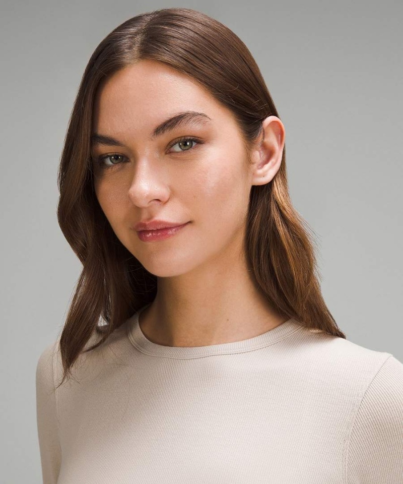 Lululemon Hold Tight Långärmad Tröja Dam Beige Sverige | WYICVB021