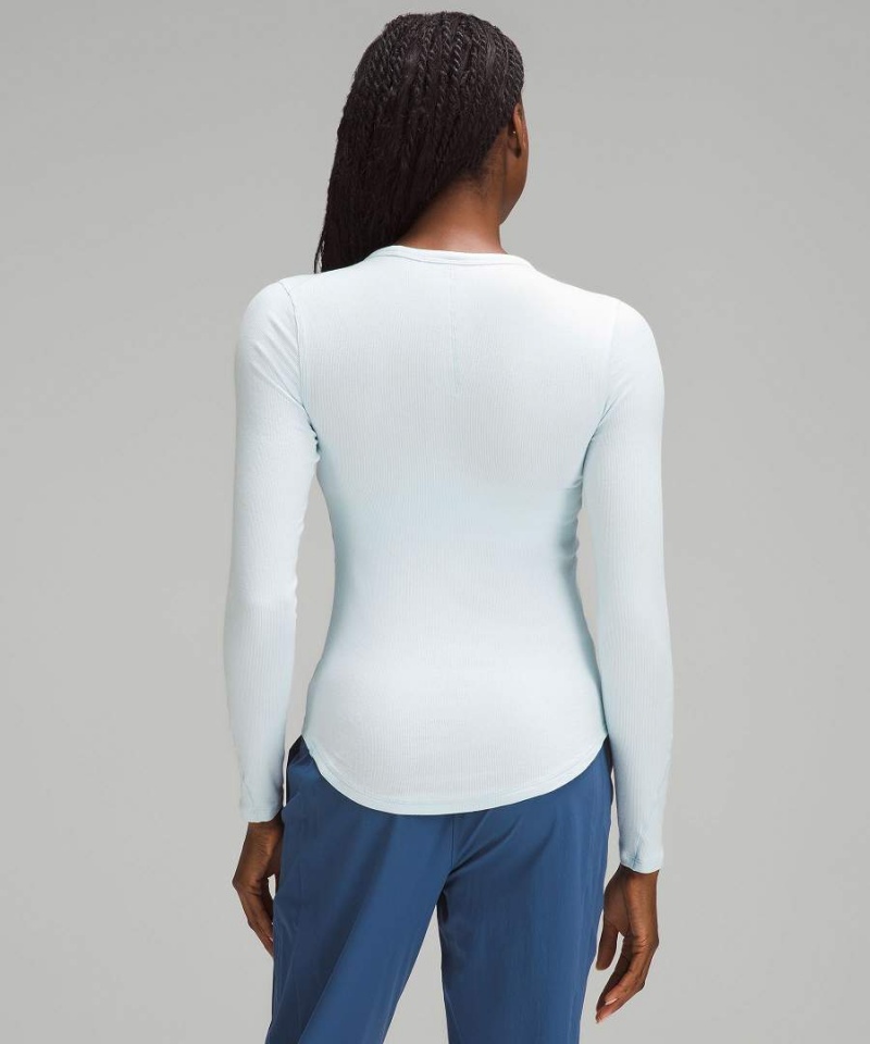 Lululemon Hold Tight Långärmad Tröja Dam Blå Sverige | WXTALR265
