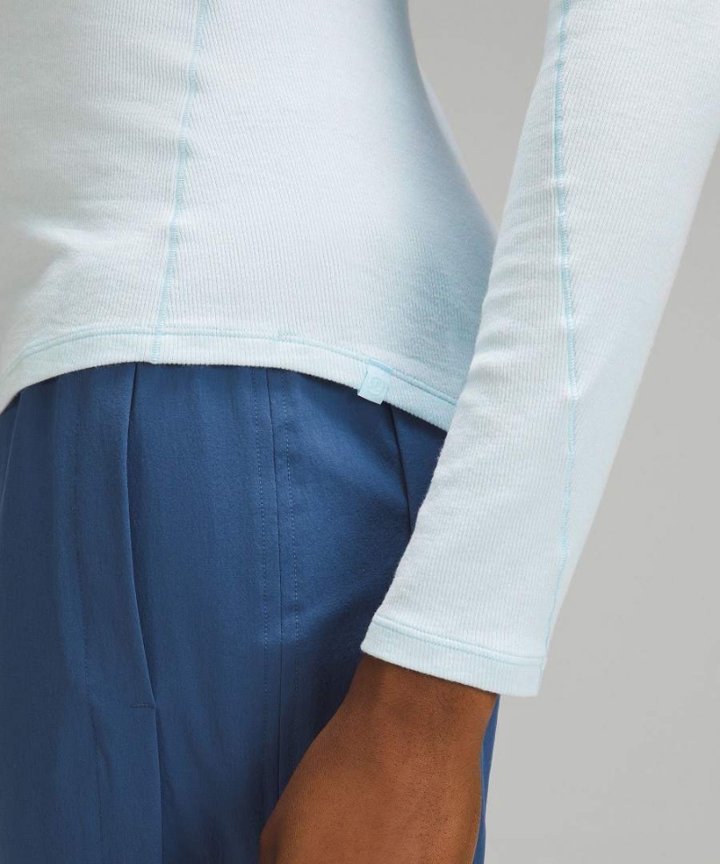 Lululemon Hold Tight Långärmad Tröja Dam Blå Sverige | WXTALR265