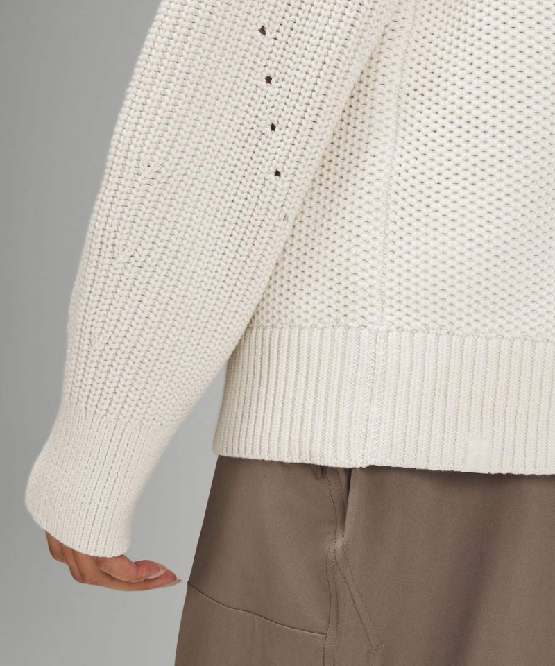 Lululemon Honeycomb Crewneck Tröjor Dam Beige Sverige | VMBDFP927