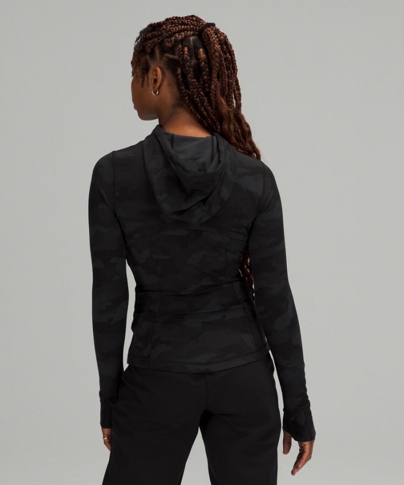 Lululemon Hooded Mesh Vent Nulu Define Jacket Dam Camo Svarta Olika Färger Sverige | TRYOXP265