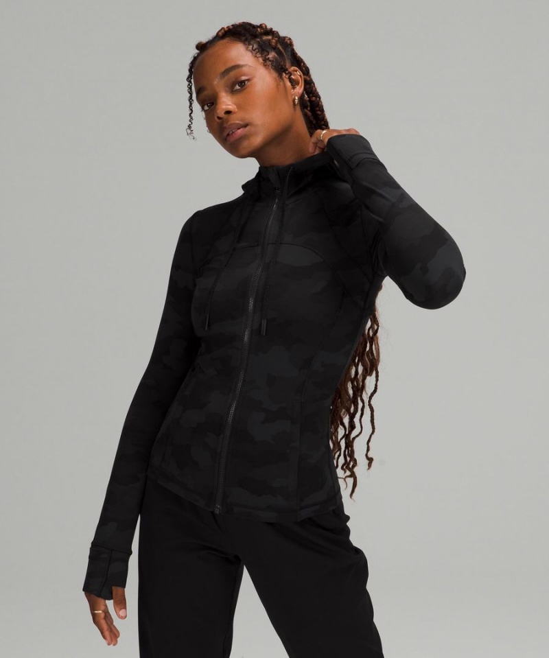 Lululemon Hooded Mesh Vent Nulu Define Jacket Dam Camo Svarta Olika Färger Sverige | TRYOXP265