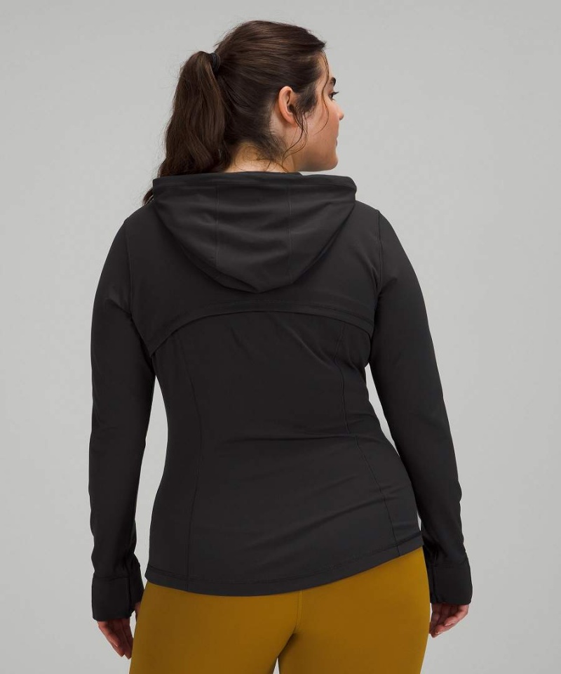Lululemon Hooded Mesh Vent Nulu Define Jacket Dam Svarta Sverige | SGQELV809