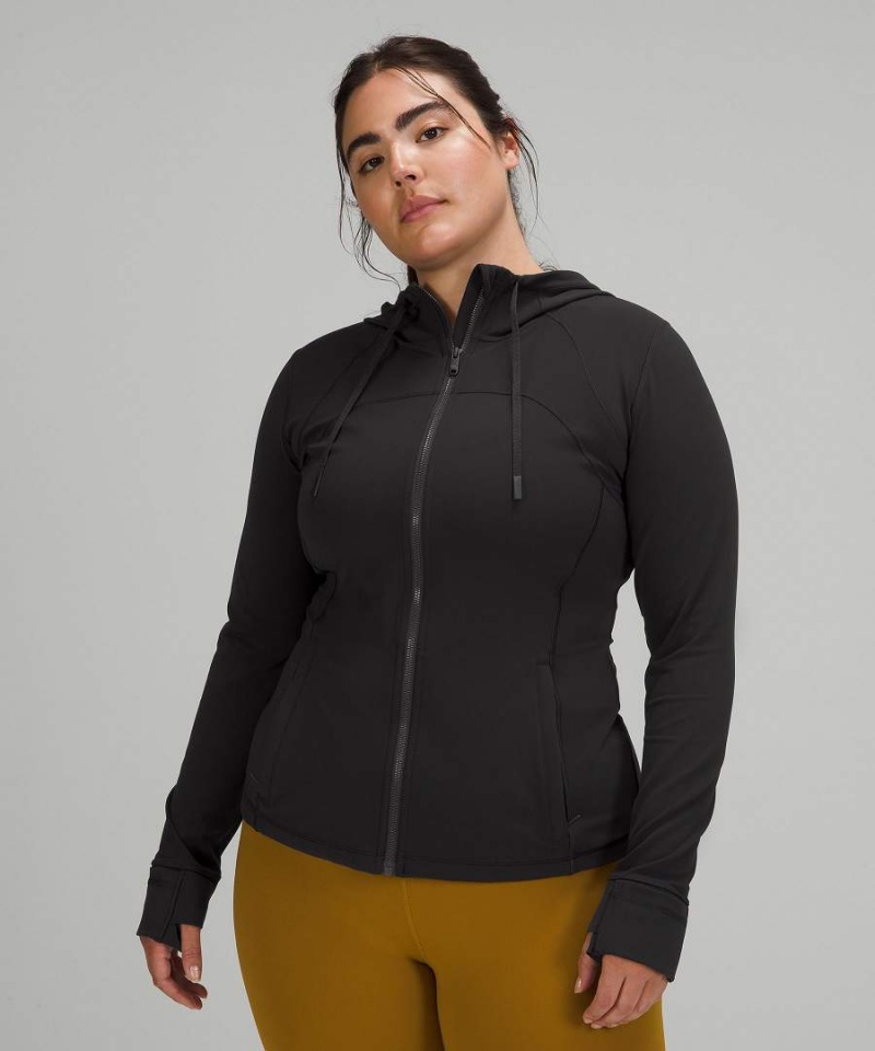 Lululemon Hooded Mesh Vent Nulu Define Jacket Dam Svarta Sverige | SGQELV809