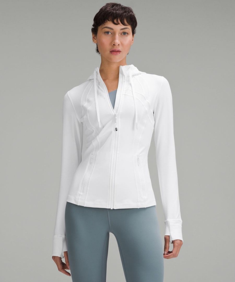 Lululemon Hooded Nulu Define Jacket Dam Vita Sverige | FZBDKS518