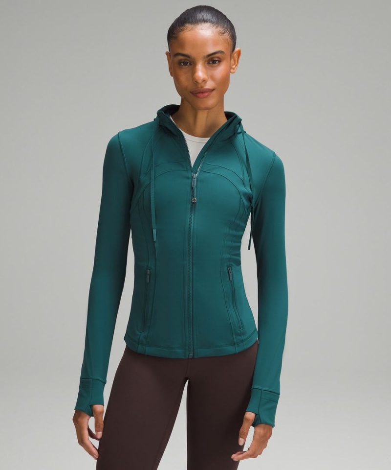 Lululemon Hooded Nulu Define Jacket Dam Turkos Sverige | CSUIMY918