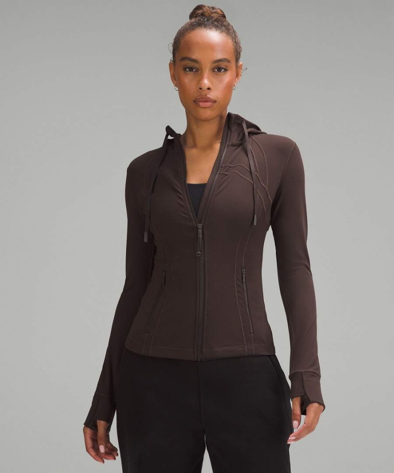 Lululemon Hooded Nulu Define Jacket Dam Choklad Sverige | RKXZQB523