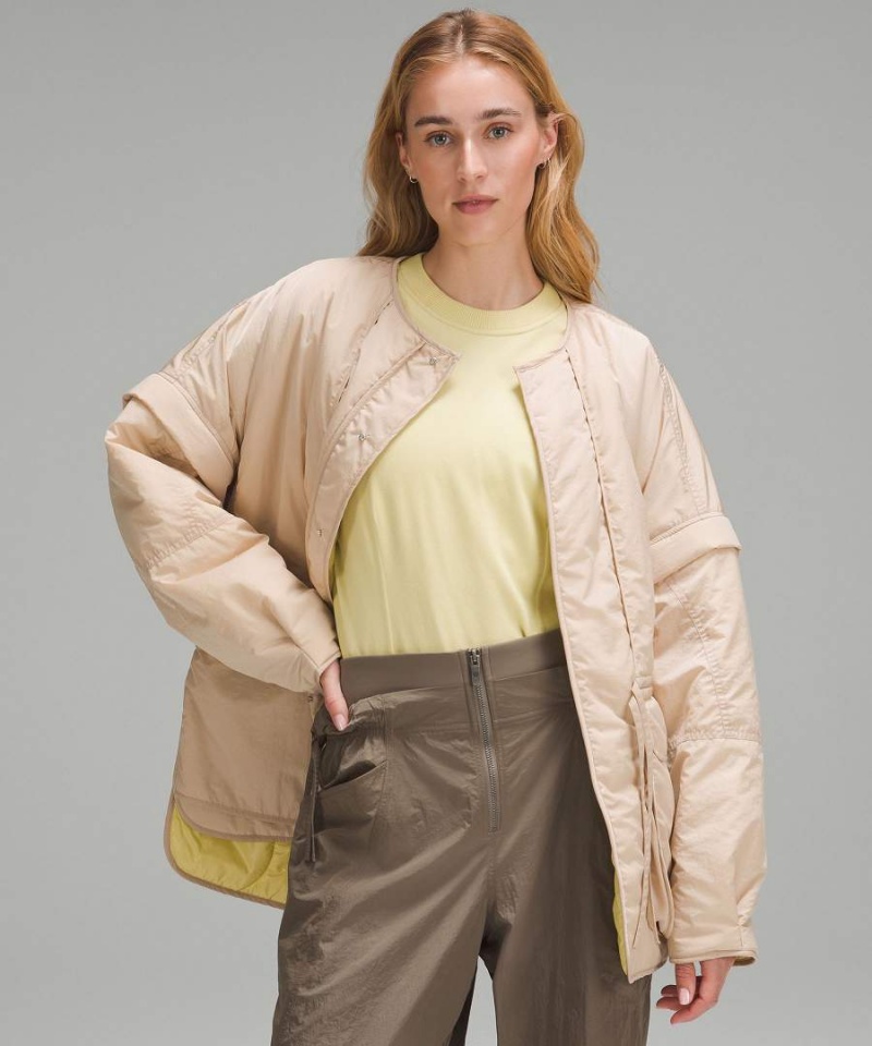 Lululemon Insulated Convertible Isolerade Jackor Dam Khaki Sverige | QYZUSD526