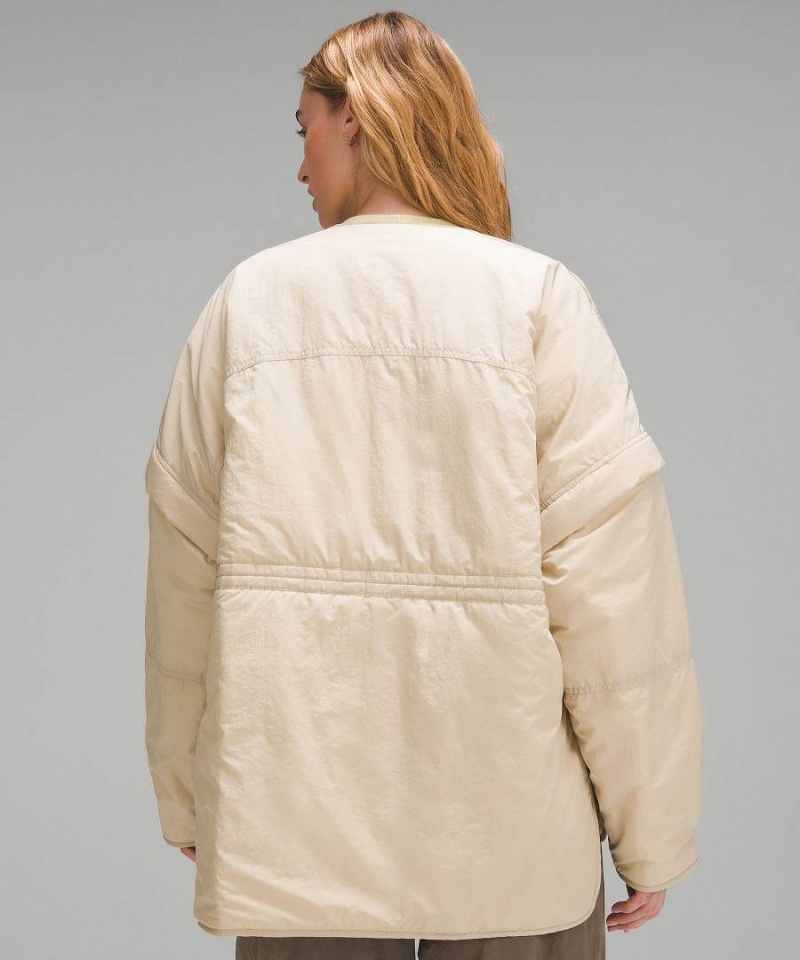 Lululemon Insulated Convertible Isolerade Jackor Dam Khaki Sverige | QYZUSD526