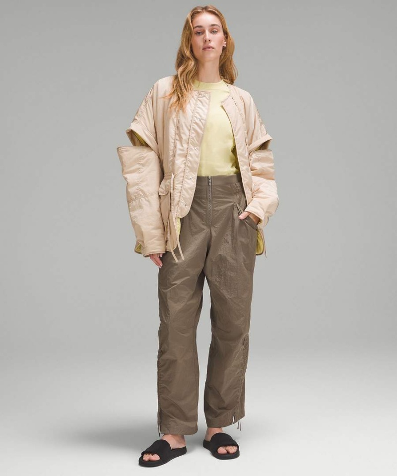 Lululemon Insulated Convertible Isolerade Jackor Dam Khaki Sverige | QYZUSD526