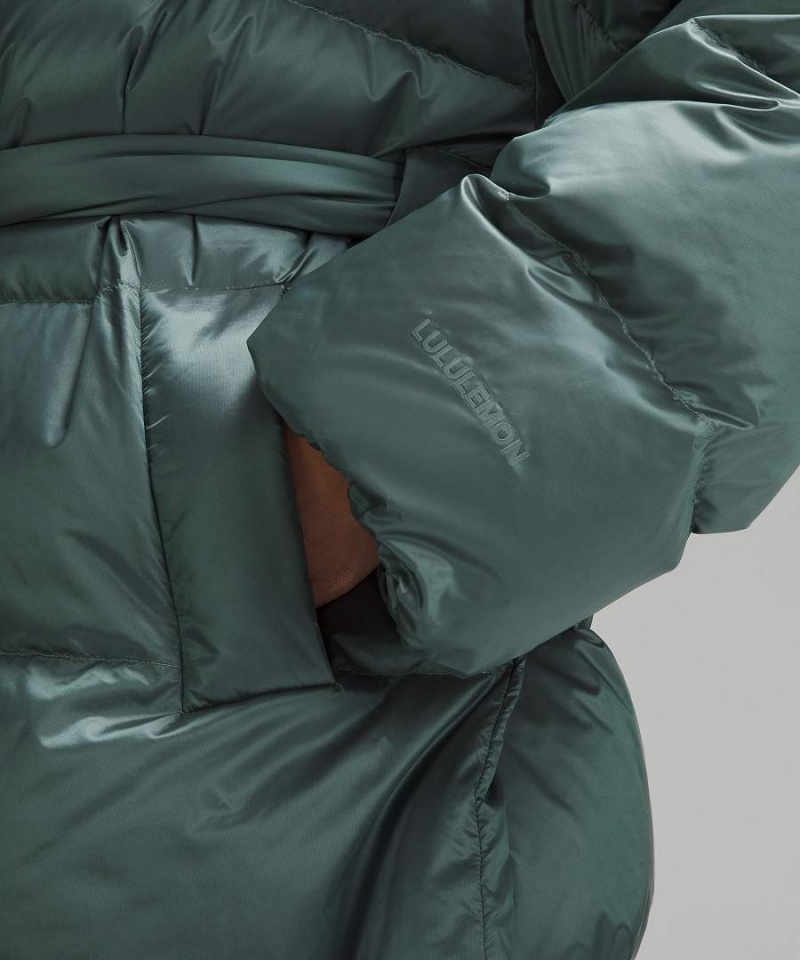 Lululemon Insulated Long Blanket Wrap Isolerade Jackor Dam Mörkgröna Sverige | BECJHD276