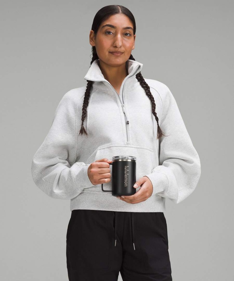 Lululemon Insulated Mug 12oz Vattenflaska Dam Svarta Sverige | DJABUM810