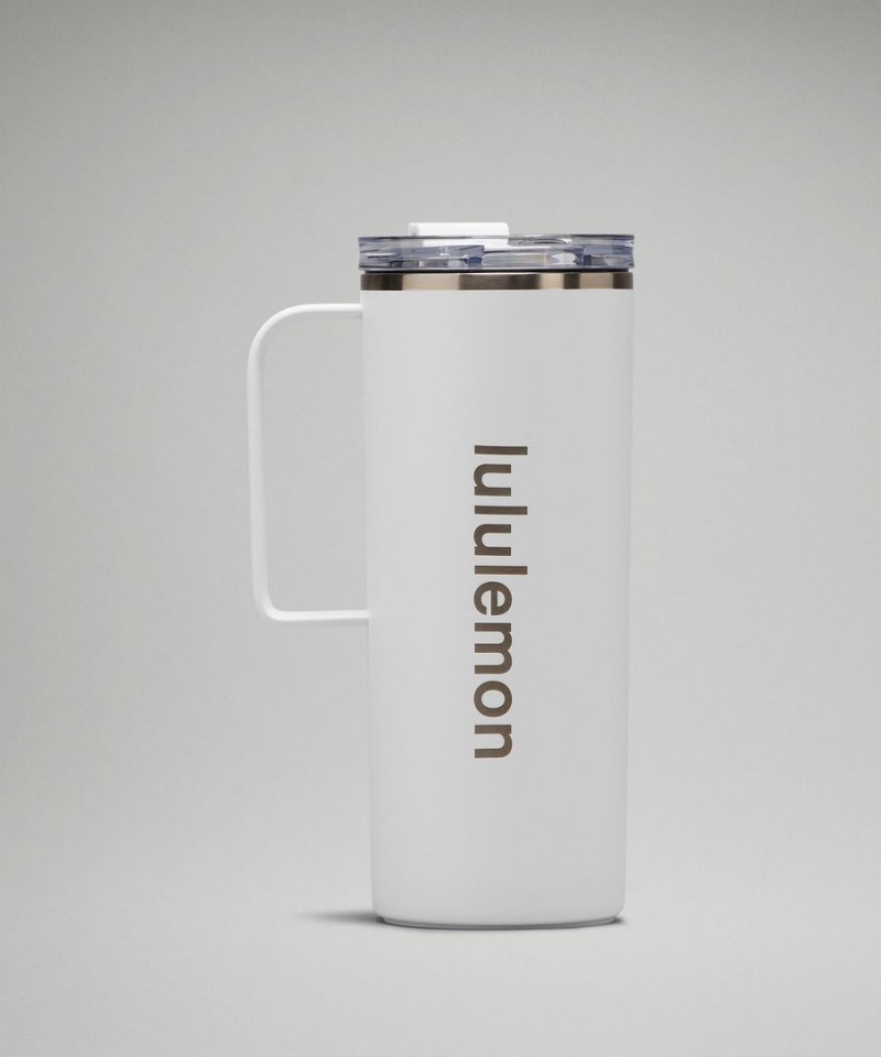 Lululemon Insulated Mug 20oz Vattenflaska Herr Vita Sverige | VYSKNB539