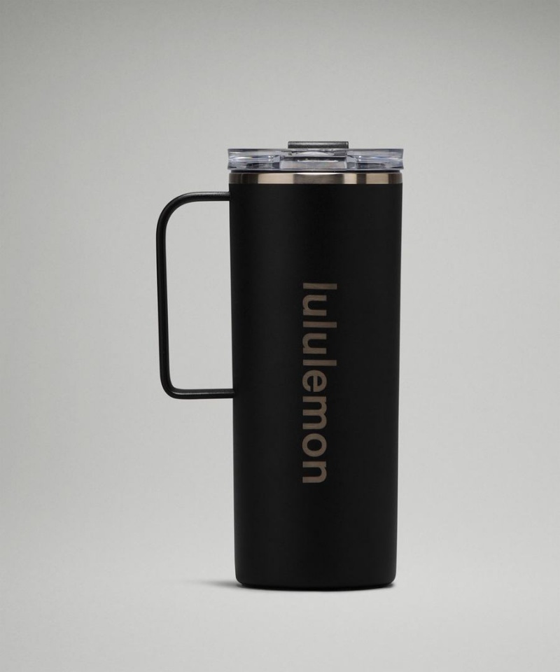 Lululemon Insulated Mug 20oz Vattenflaska Dam Svarta Sverige | VZPNSD524