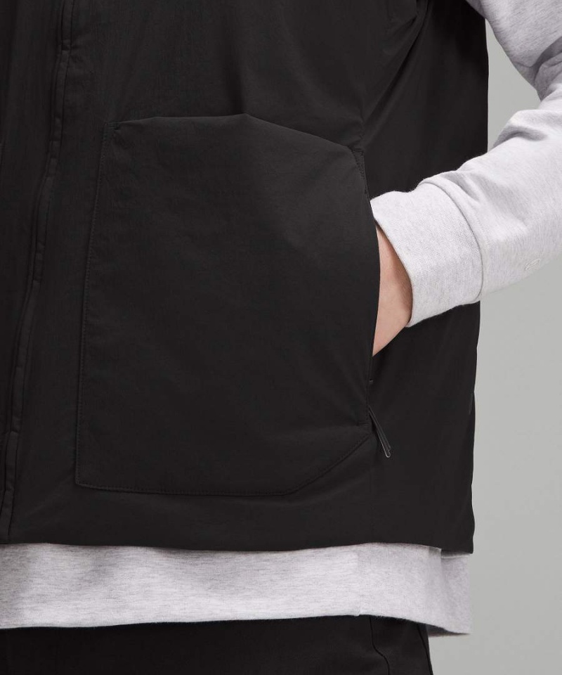 Lululemon Insulated Utility Väst Herr Svarta Sverige | MVLUYT392