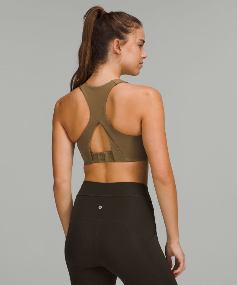 Lululemon Invigorate Bra with Clasp High Support, B/C Cup Sport BH Dam Khaki Sverige | YBGTVA196