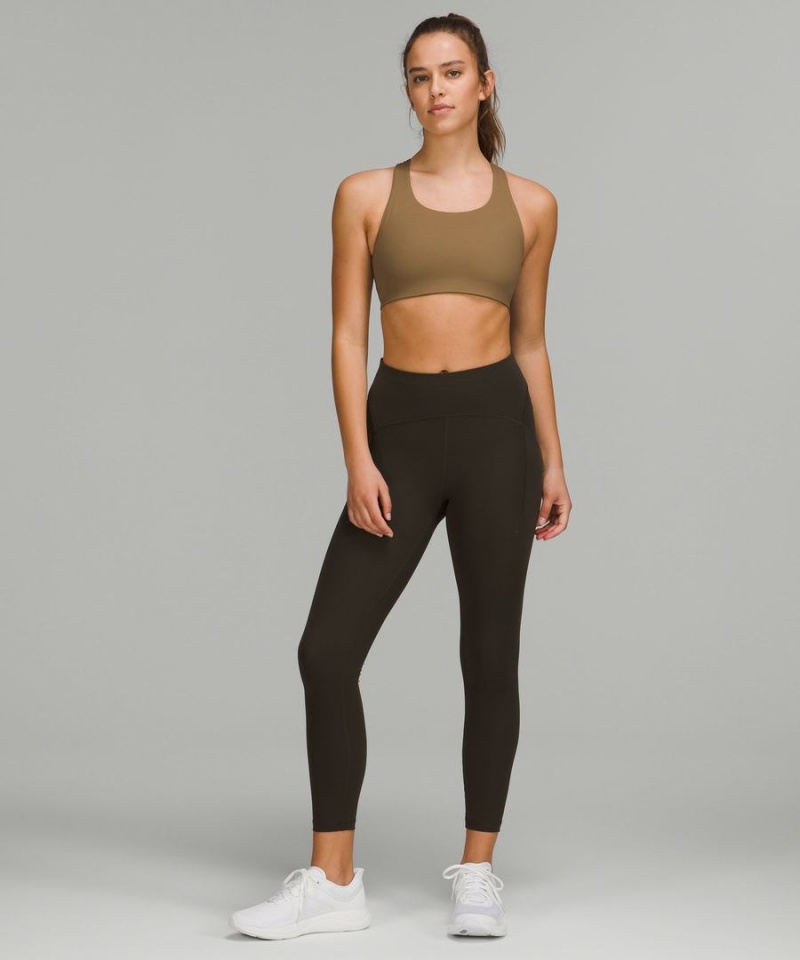 Lululemon Invigorate Bra with Clasp High Support, B/C Cup Sport BH Dam Khaki Sverige | YBGTVA196