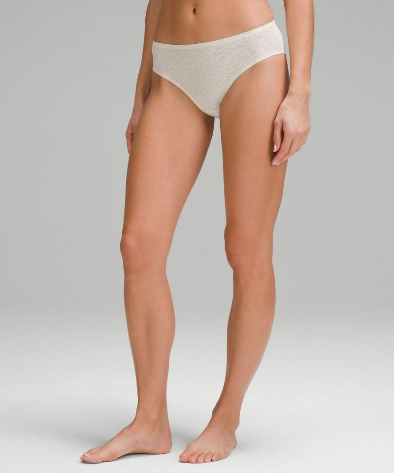 Lululemon InvisiWear Mid-Rise Bikini Performance Spets 3 Pack Underkläder Dam Svarta Beige Rosa Sverige | EYTNXZ587