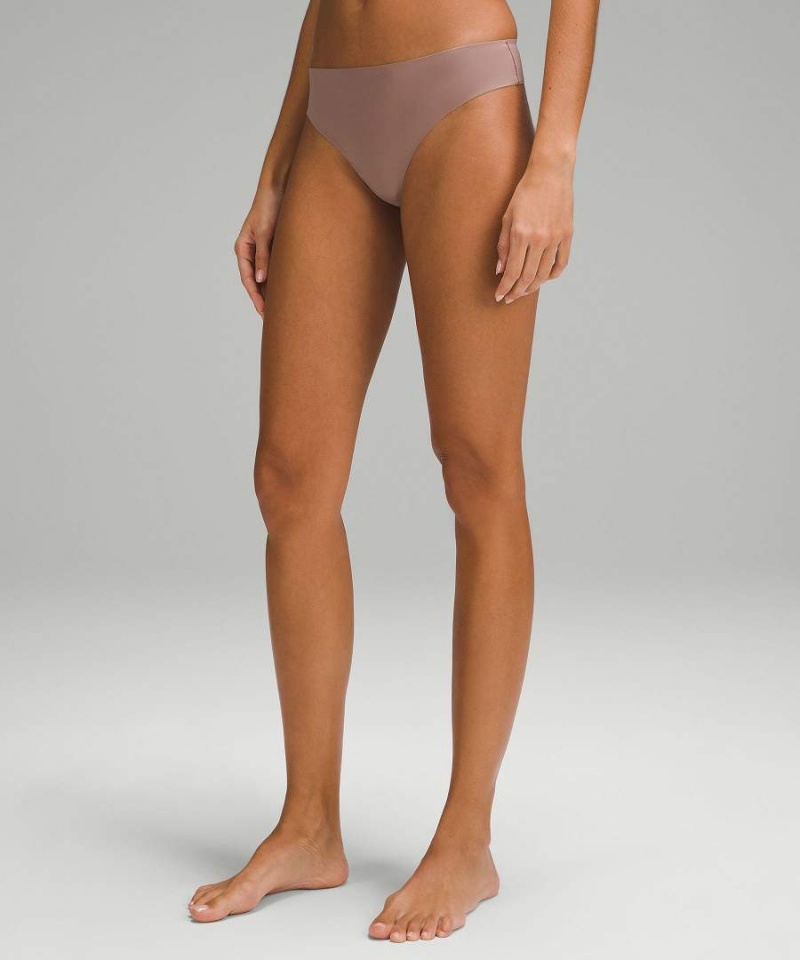 Lululemon InvisiWear Mid-Rise String 5 Pack Underkläder Dam Svarta Mörkgrå Beige Rosa Rosa Sverige | RVBXZL742