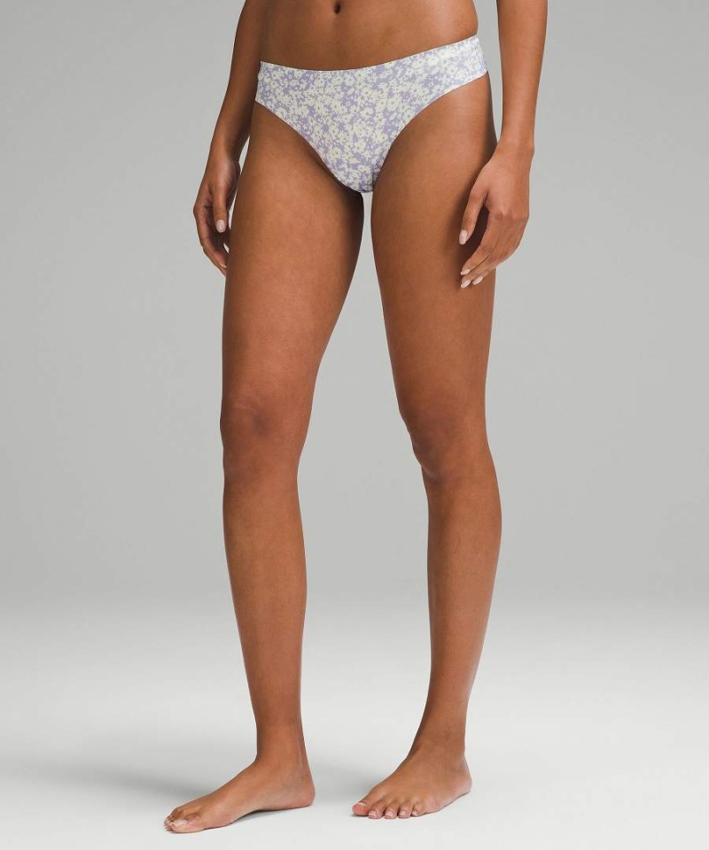 Lululemon InvisiWear Mid-Rise String 7 Pack Underkläder Dam Svarta Lila Lila Sverige | WJYZBD496