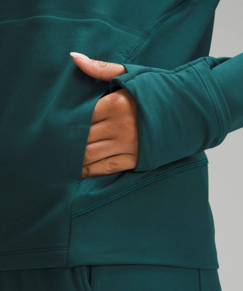 Lululemon It's Rulu Klassiska-Fit Crew Fleece Långärmad Tröja Dam Turkos Sverige | ZJCSAB769